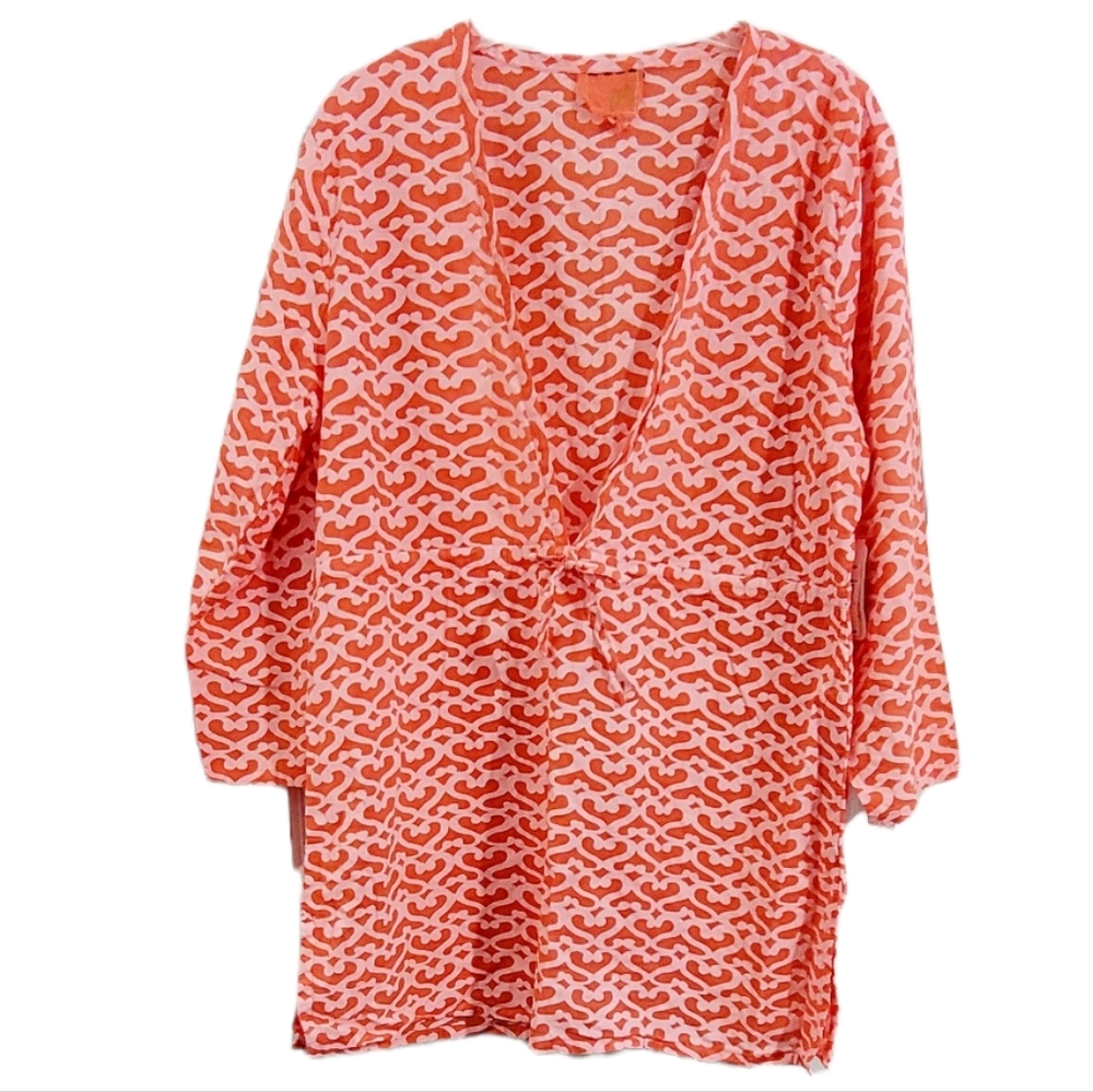 Me By Mary Ellen Morocco Oceanside V-Neck Tunic Top Size‎ XL